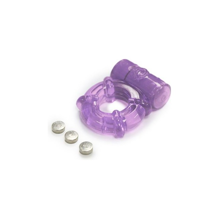 Фиолетовое эрекционное кольцо с вибрацией Climax Juicy Rings - Climax. Фотография 2.
