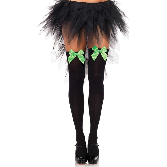 Нейлоновые чулочки с бантиками. Фотография 4.