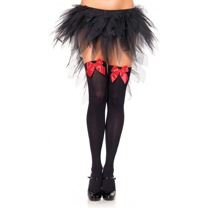 Нейлоновые чулочки с бантиками