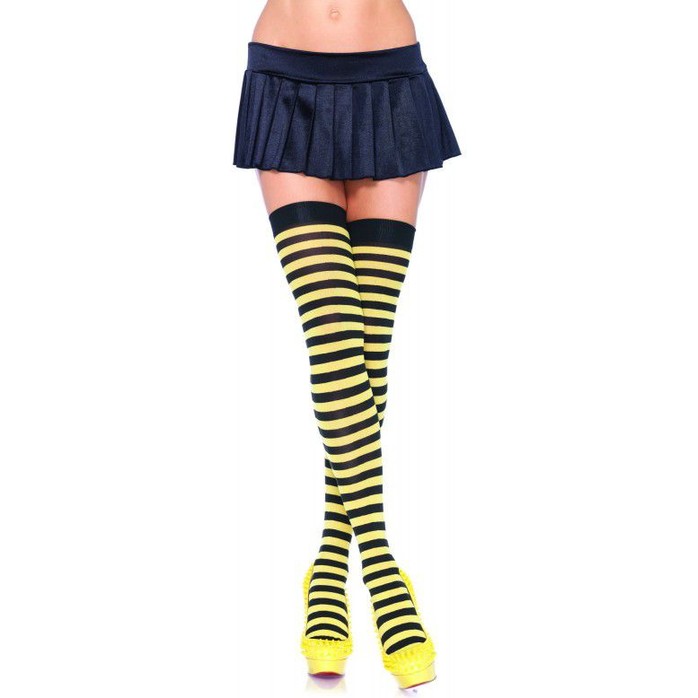 Полосатые чулочки на плотной резинке. Фотография 4.