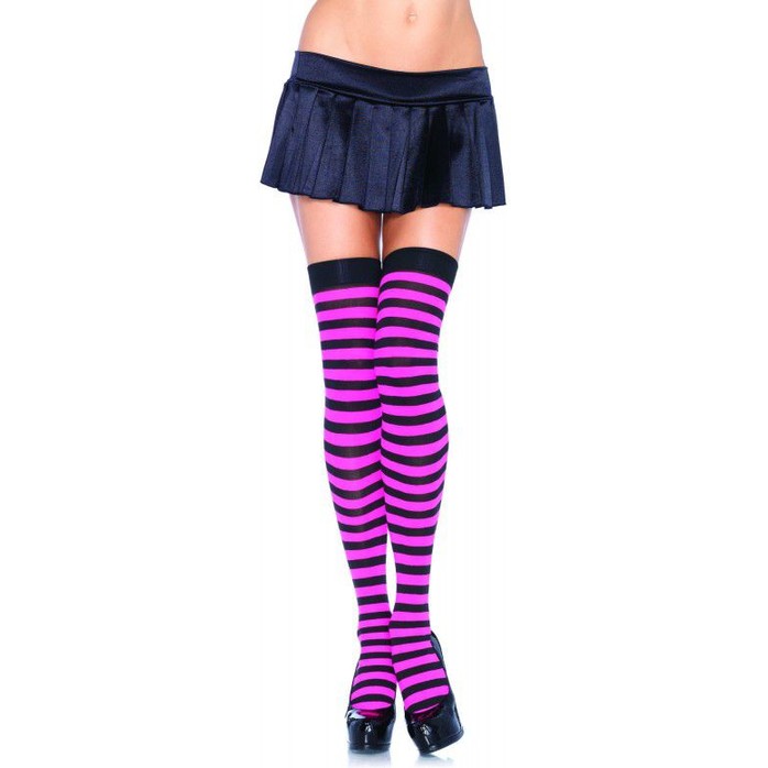 Полосатые чулочки на плотной резинке. Фотография 7.