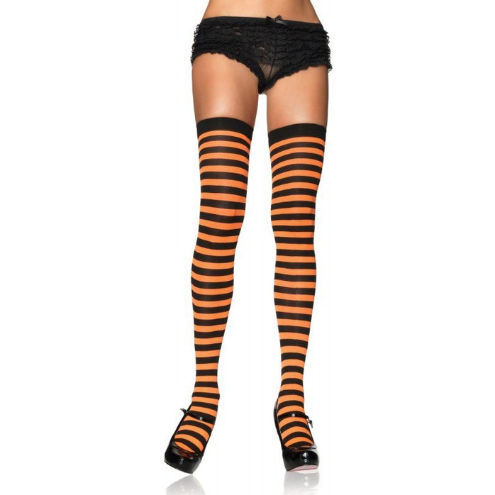 Полосатые чулочки на плотной резинке. Фотография 9.