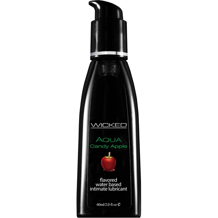 Лубрикант с ароматом сахарного яблока Wicked Aqua Candy Apple - 60 мл