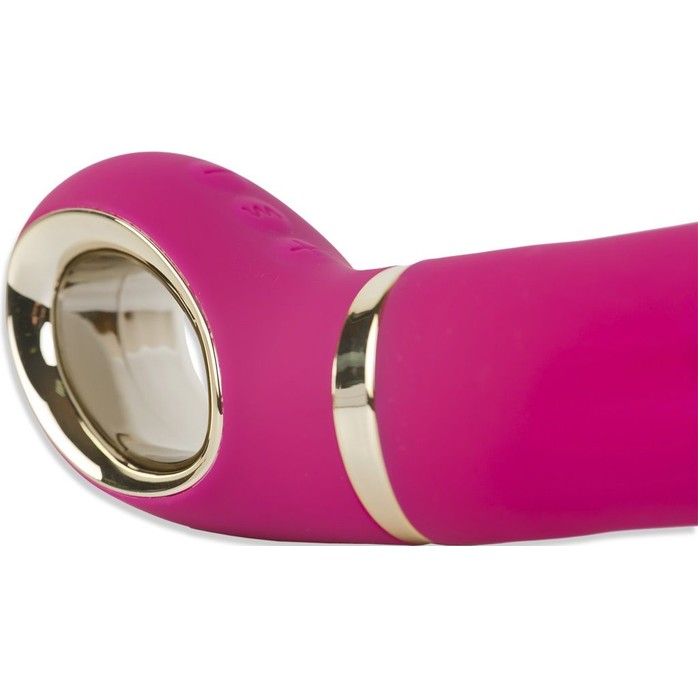 Ярко-розовый анатомический вибромассажер Fun Toys Gvibe 2 - 18 см. Фотография 7.