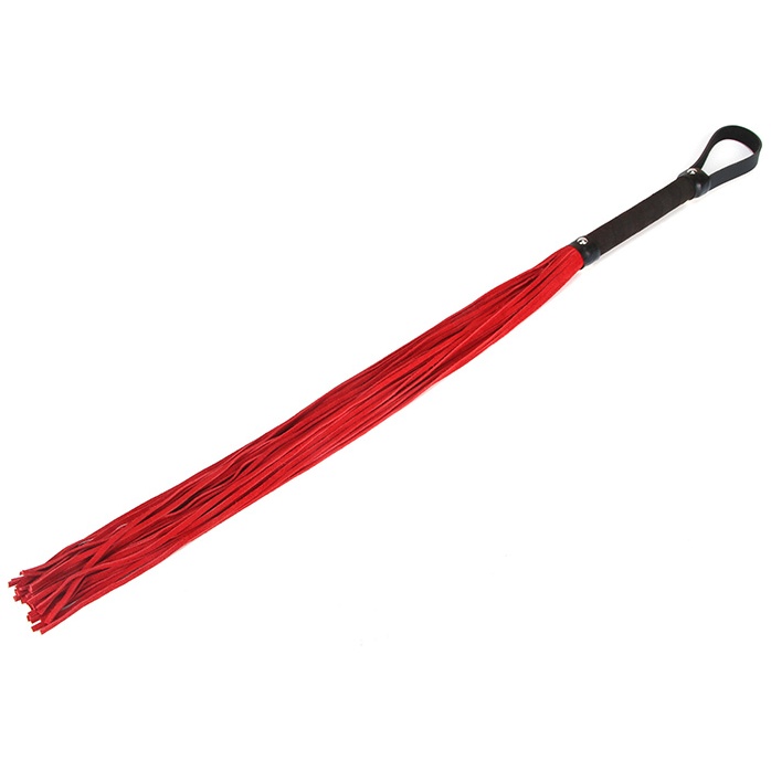 Мягкая плеть c красными шнурами SOFT RED LASH - 58 см