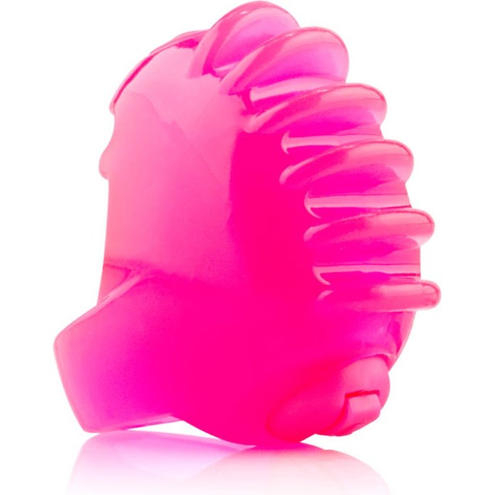 Розовый вибростимулятор на палец