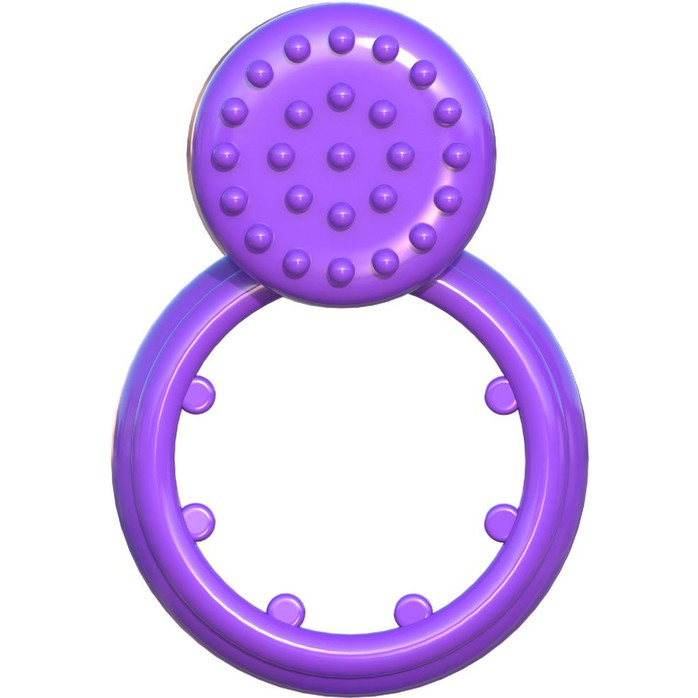 Фиолетовое эрекционное кольцо с вибрацией Sensual Touch Love Ring - Fantasy C-Ringz. Фотография 2.