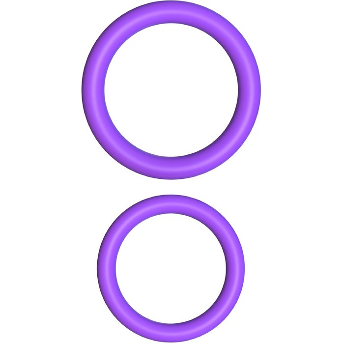 Набор из двух фиолетовых эрекцонных колец Max Width Silicone Rings - Fantasy C-Ringz. Фотография 4.