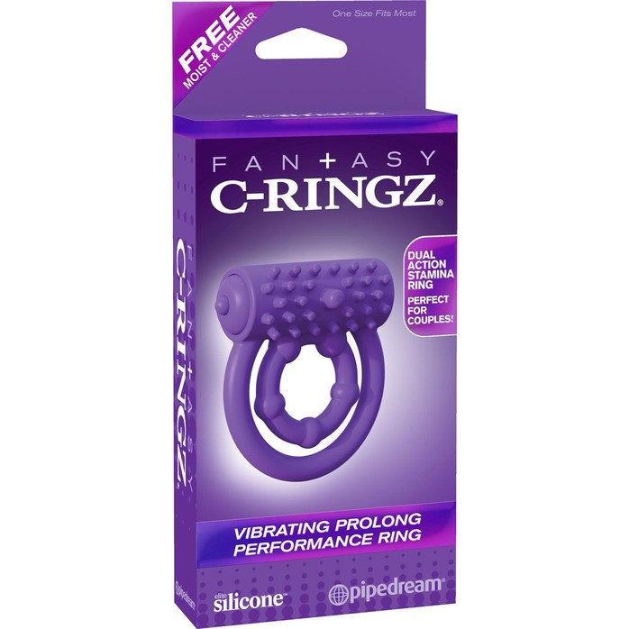 Эрекционное кольцо на пенис и мошонку Vibrating Prolong Performance Ring - Fantasy C-Ringz. Фотография 3.