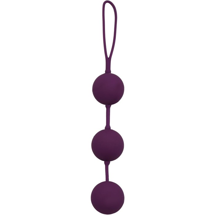 Фиолетовые вагинальные шарики с петлёй. Фотография 2.