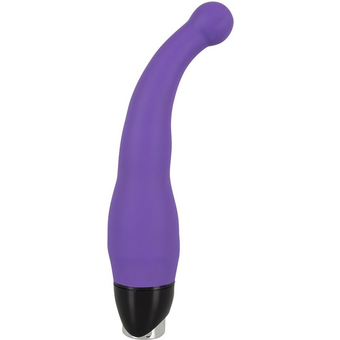 Фиолетовый вибратор для G-стимуляции Simply Silicone - 21 см - You2Toys