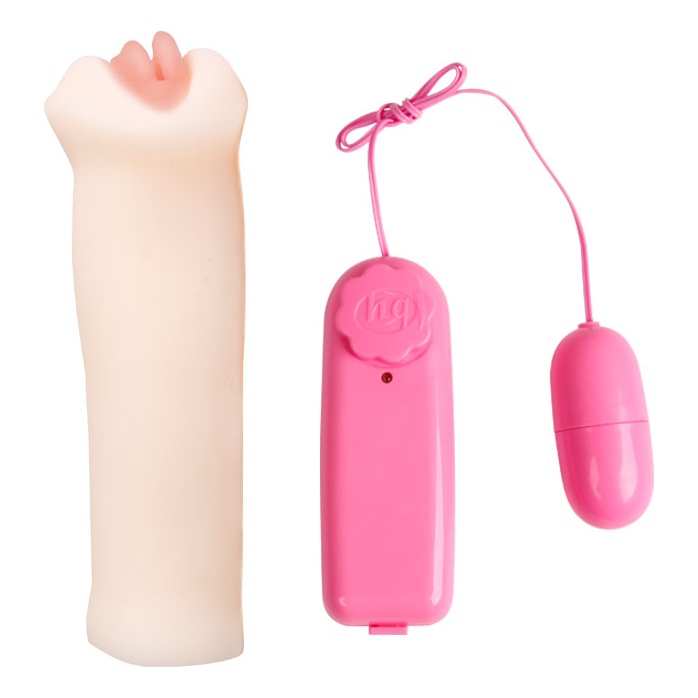 Вибрирующий мастурбатор-вагина с нежными губками Lily - 18 см