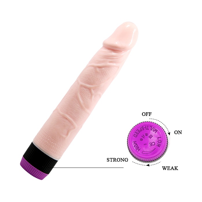 Телесный вибратор-реалистик Adour Club - 21,5 см. Фотография 5.