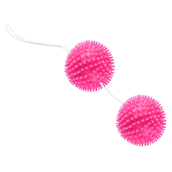 Розовые вагинальные шарики Love Balls. Фотография 3.