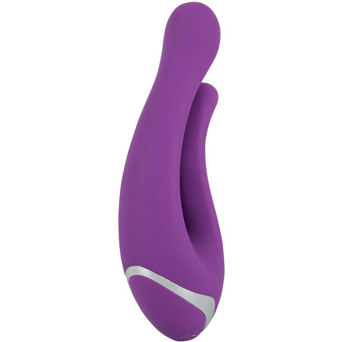 Фиолетовый перезаряжаемый вибратор Javida Double Vibe - JAVIDA