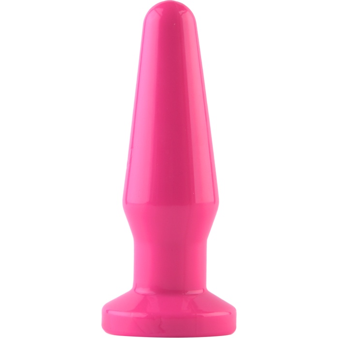 Розовая анальная втулка с закруглённой головкой POPO Pleasure - 12,4 см