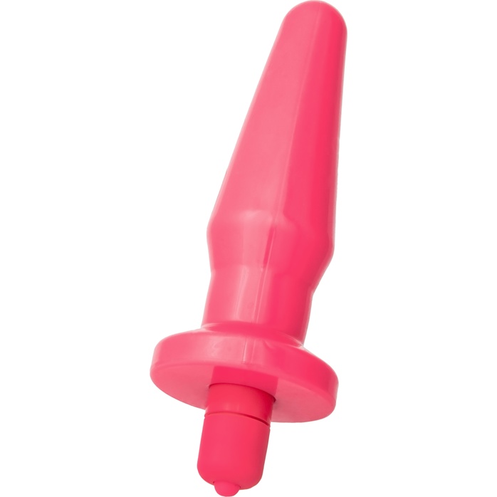 Розовая вибровтулка с закруглённым кончиком POPO Pleasure - 12,4 см