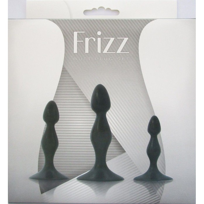 Набор Frizz из 3 фигурных анальных пробок. Фотография 2.