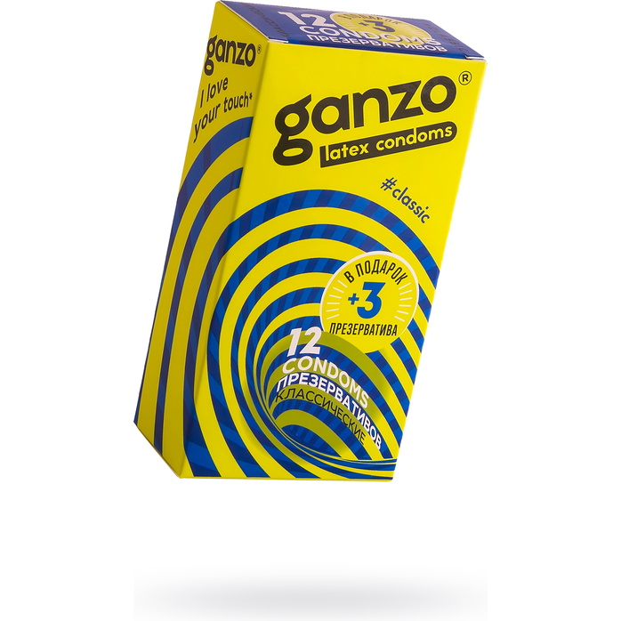 Классические презервативы с обильной смазкой Ganzo Classic - 12 шт. Фотография 3.