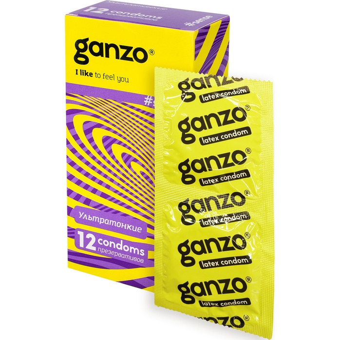 Тонкие презервативы для большей чувствительности Ganzo Sence - 12 шт. Фотография 2.