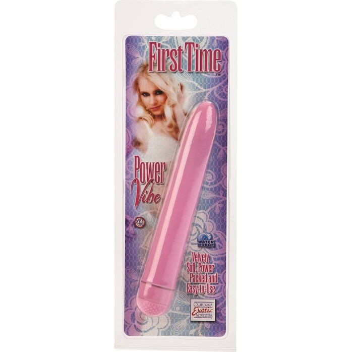 Розовый вибромассажер FIRST TIME POWER VIBE - 15,25 см - First Time. Фотография 2.