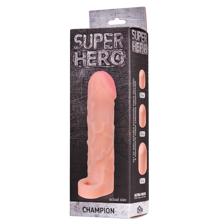 Фаллоудлинитель SUPER HERO Champion - 17,5 см - Super Hero. Фотография 3.