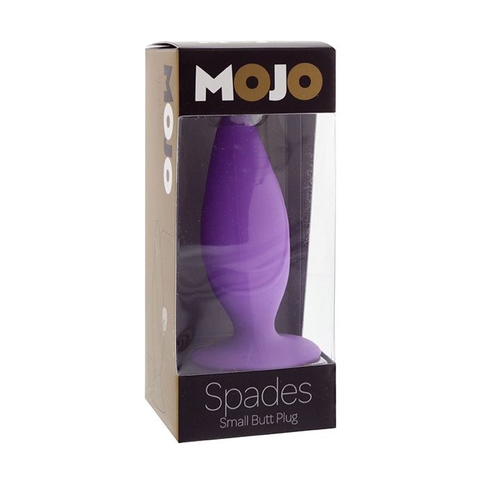 Фиолетовая анальная пробка MOJO SPADES SMALL BUTT PLUG - 10 см - Mojo. Фотография 2.