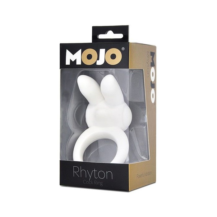 Белое эрекционное кольцо с виброушками MOJO RHYTON - Mojo. Фотография 2.