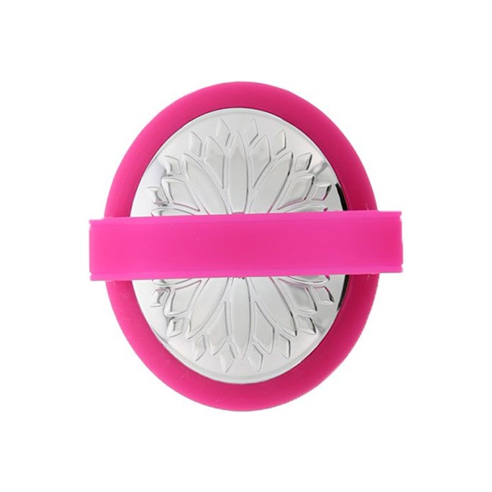 Розовая перезаряжаемая виброщёточка для клиторальной стимуляции MONA PINK