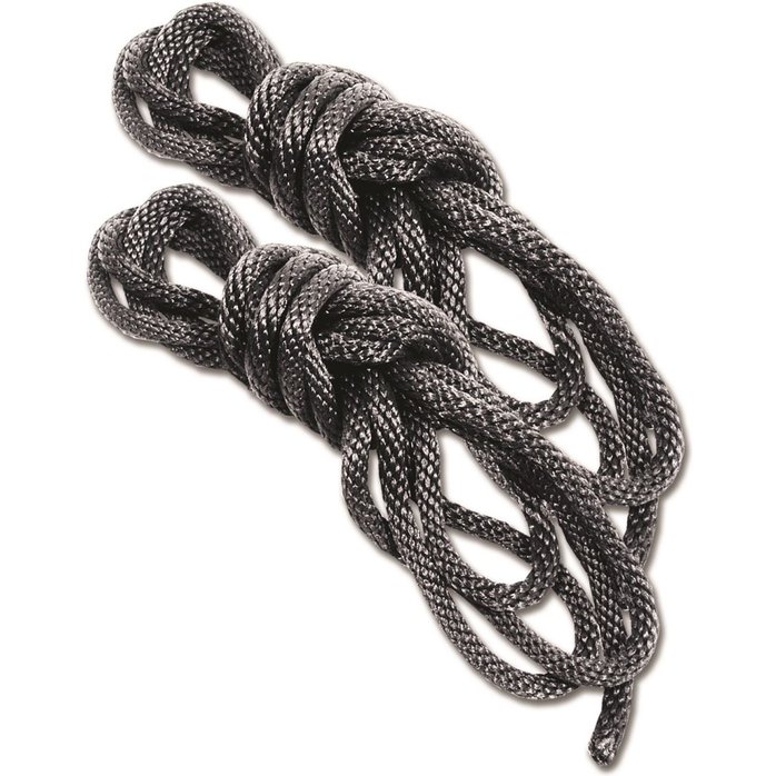 Набор Silky Rope Kit: 2 чёрные верёвки для шибари - Sex   Mischief