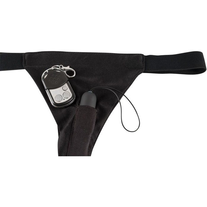 Чёрные вибротрусики Vibrating Panties с пультом управления - You2Toys. Фотография 2.