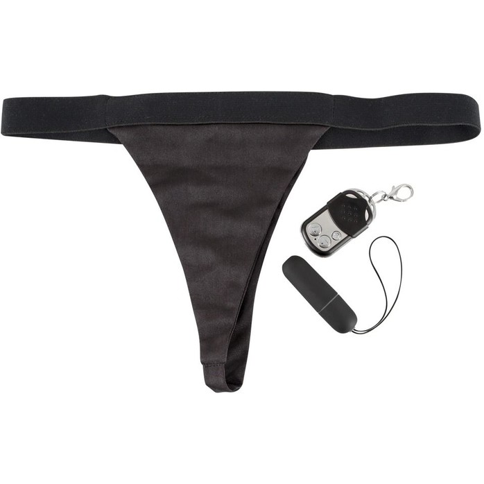 Чёрные вибротрусики Vibrating Panties с пультом управления - You2Toys