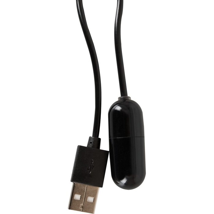 Чёрное виброяйцо с питанием от USB-порта Intensive. Фотография 2.