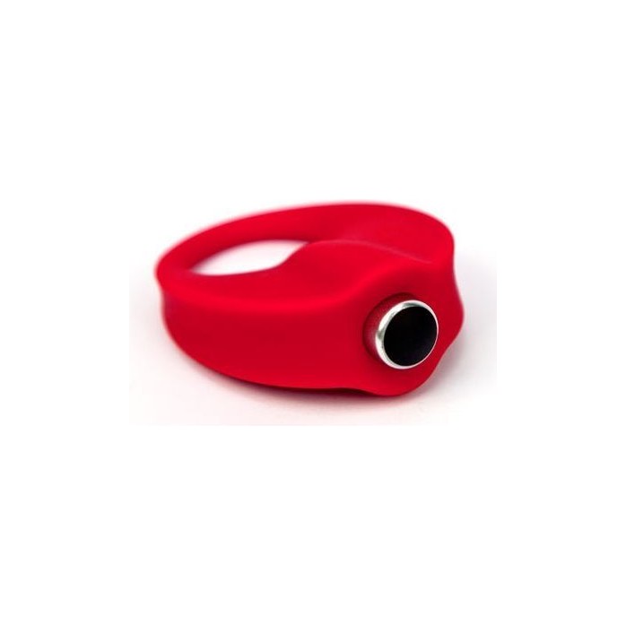 Красное эрекционное кольцо с вибрацией TLC CaliberVibrating Silicone Cock Ring - TLC