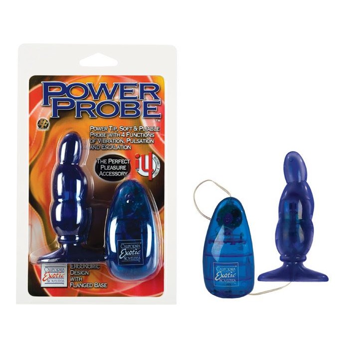 Анальный стимулятор Power Probe Blue - 12 см - Anal Toys. Фотография 2.