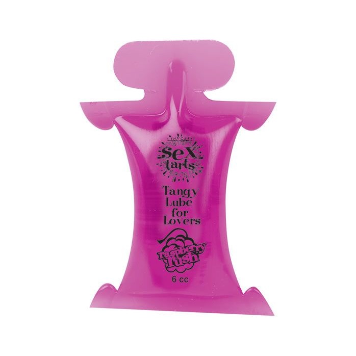 Лубрикант на водной основе с ароматом малины Sex Tarts Lube Raspberry Rush - 6 мл - Sex Tarts