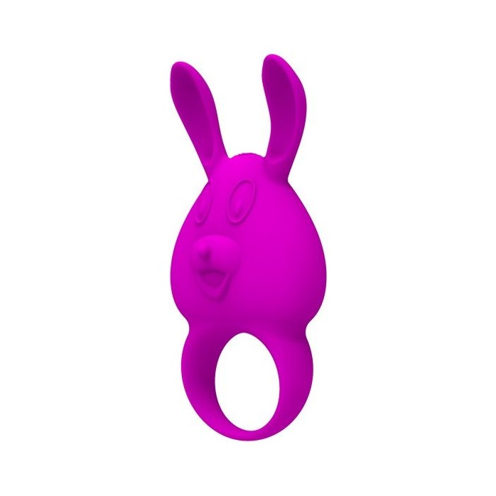 Фиолетовое перезаряжаемое эрекционное кольцо с вибрацией - Pretty Love