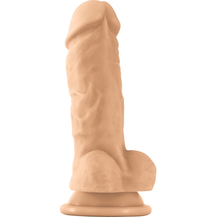 Телесный фаллоимитатор Colours Pleasures Thick 5 Dildo - 18,3 см - Colours