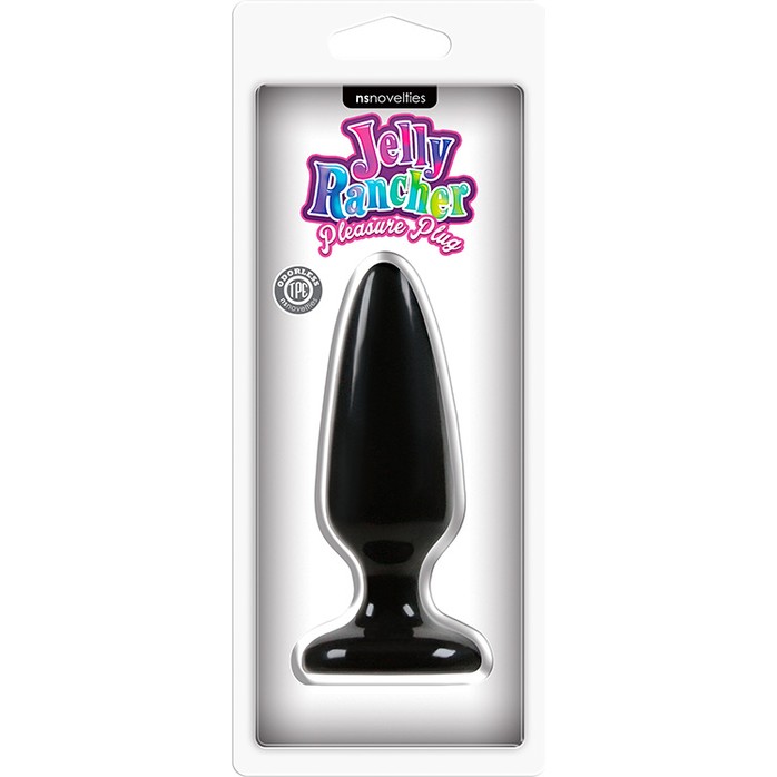 Средняя черная анальная пробка Jelly Rancher Pleasure Plug Medium - 12,7 см - Jelly Rancher