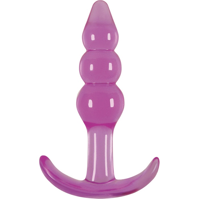 Фиолетовая анальная пробка Jelly Rancher T-Plug Ripple Purple - 10,9 см - Jelly Rancher