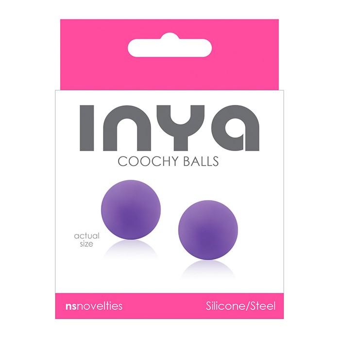 Фиолетовые вагинальные шарики без сцепки INYA Coochy Balls Purple - INYA