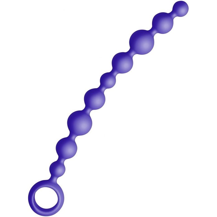 Большая фиолетовая анальная цепочка Joyballs Anal Wave - 29,8 см