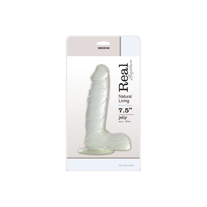 Прозрачный фаллоимитатор JELLY DILDO REAL RAPTURE CLEAR 7.5 - 19 см - Real Rapture. Фотография 2.