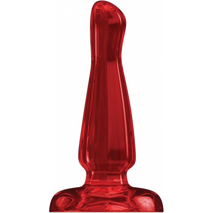 Красный анальный стимулятор Bottom Line 4 Model 3 Acrylic Red - 10,5 см - Bottom Line