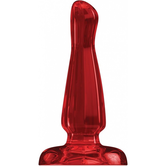Красный анальный стимулятор Bottom Line 5 Model 3 Acrylic Red - 13 см - Bottom Line