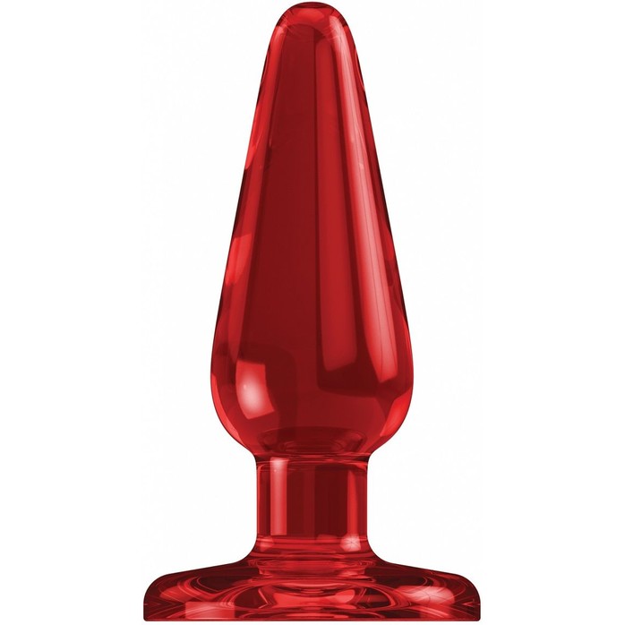 Красный анальный стимулятор Bottom Line 6 Model 1 Acrylic Red - 15,5 см - Bottom Line