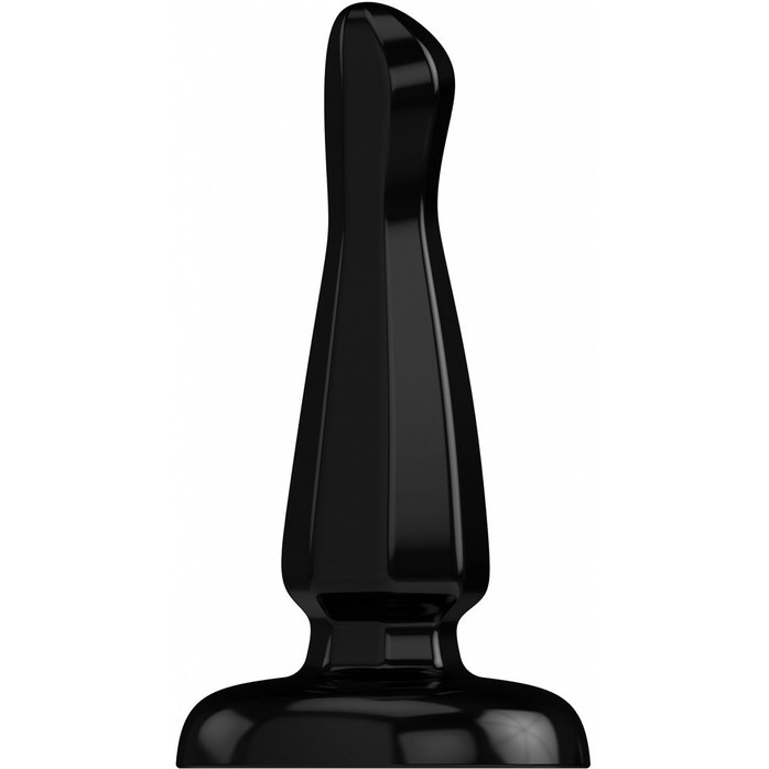 Чёрный анальный стимулятор Bottom Line 6 Model 3 Rubber Black - 15,5 см - Bottom Line