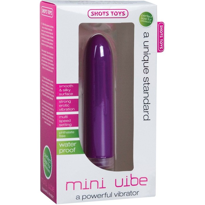 Фиолетовый мини-вибратор Mini Vibe Purple - 12,3 см - Shots Toys. Фотография 2.