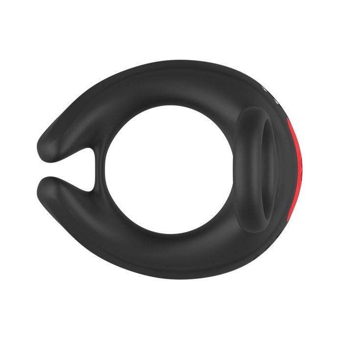 Черное эрекционное виброкольцо Cock Ring с пультом ДУ. Фотография 8.