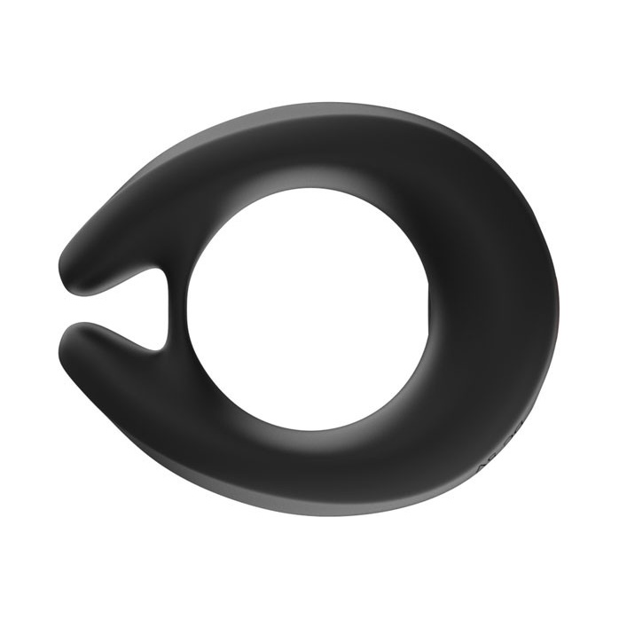 Черное эрекционное виброкольцо Cock Ring с пультом ДУ. Фотография 9.